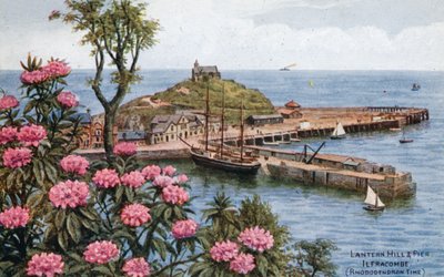 Lantern Hill and Pier, Ilfracombe, (Rhododendron Time) af Alfred Robert Quinton