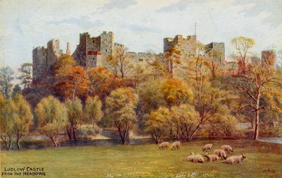 Ludlow Castle fra engene af Alfred Robert Quinton