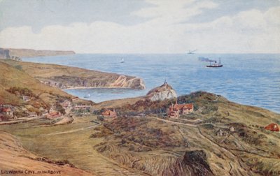 Lulworth Cove fra oven af Alfred Robert Quinton