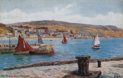 Lyme Regis fra Cobb af Alfred Robert Quinton