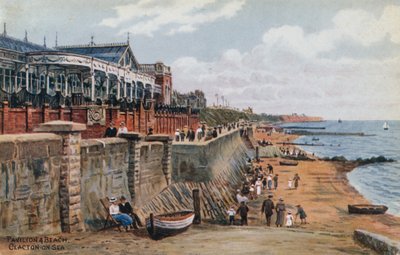 Pavilion og Beach, Clacton-on-Sea af Alfred Robert Quinton