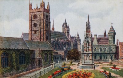 Plymouth, St. Andrews Church og Guildhali af Alfred Robert Quinton