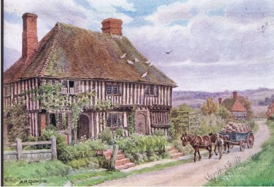 Small Hythe, Nr Tenterden, Kent, fra The Cottages and the Village Life of Rural England udgivet af Dent & Sons Limited, 1912 af Alfred Robert Quinton