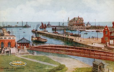 Svingbro og Havn, Lowestoft af Alfred Robert Quinton