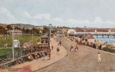 The Esplanade, Paignton (farve litho) af Alfred Robert Quinton
