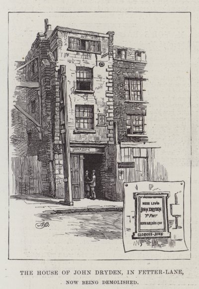 The House of John Dryden, i Fetter-Lane, bliver nu revet ned af Alfred Robert Quinton