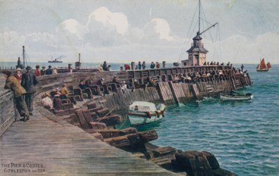 The Pier and Cosies, Gorleston-on-Sea af Alfred Robert Quinton