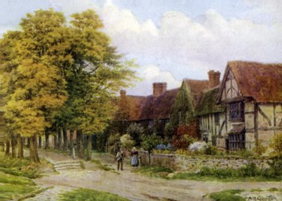 The Priory, Steventon, Berks (farve litho) af Alfred Robert Quinton