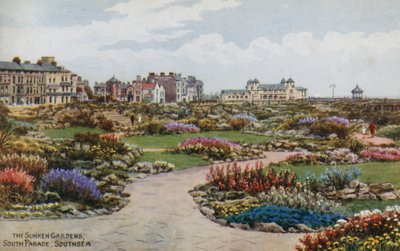 The Sunken Gardens, South Parade, Southsea af Alfred Robert Quinton
