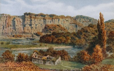 The Wye ved Llancault, Nr. Chepstow af Alfred Robert Quinton