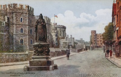 Victoria Statue og Castle Approach, Windsor af Alfred Robert Quinton