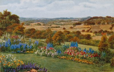 Udsigt fra en Kentism Garden, Goudhurst af Alfred Robert Quinton