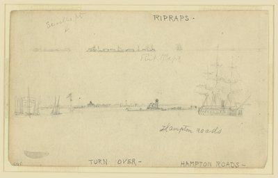 Ripraps. (og) Hampton Roads af Alfred Rudolph Waud