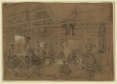 Skidaddlers Hall, Harrisons landing af Alfred Rudolph Waud
