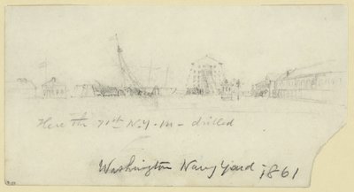 Washington Navy Yard af Alfred Rudolph Waud