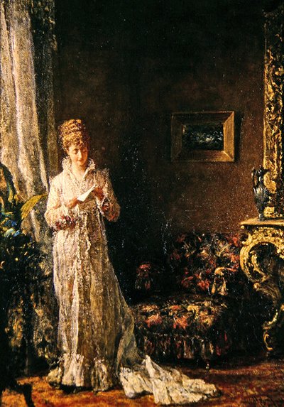 Dame i blondekjole (gode nyheder) af Alfred Seifert