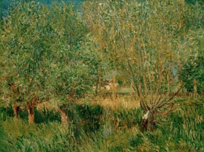 A.Sisley, græsgange på bredden af ​​Orvanne af Alfred Sisley