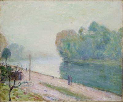 Et sving i floden Loing, 1896 af Alfred Sisley