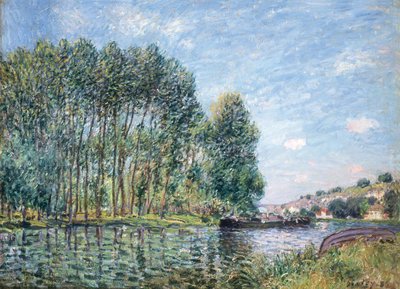 Et sving i floden Loing ved Moret. Forår, 1886. af Alfred Sisley