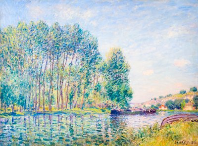 Et sving i Loing ved Moret af Alfred Sisley