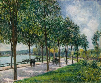 Alley of Chestnut Trees, 1878. af Alfred Sisley