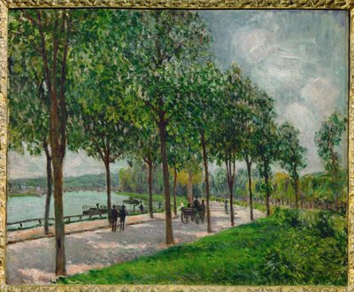 Allee des marroniers af Alfred Sisley