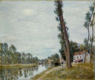 Flodlandskab af Alfred Sisley