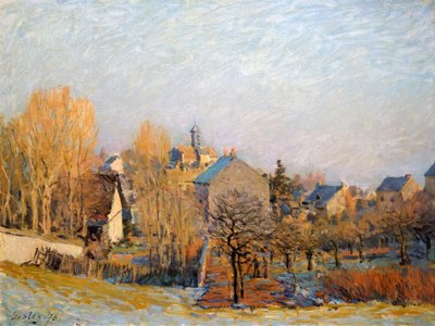 Frost i Louveciennes, 1873. af Alfred Sisley