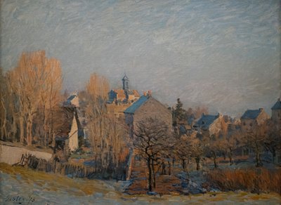 Frosty Morning in Louveciennes, 1873 (Olie på lærred) af Alfred Sisley