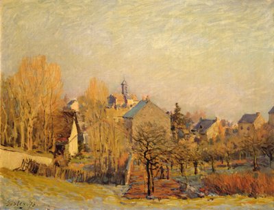 Frost morgen i Louveciennes af Alfred Sisley