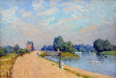 Hampton Court Road af Alfred Sisley