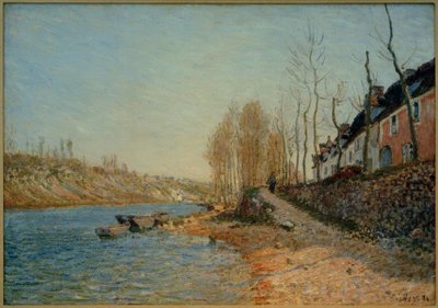 Det Hvide Kors i Saint-Mammès af Alfred Sisley