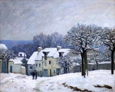  Place du Chenil i Marly af Alfred Sisley
