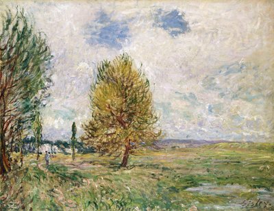 Sletten i Veneux-Nadon, 1881 af Alfred Sisley