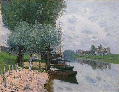 Seinen ved Bougival af Alfred Sisley