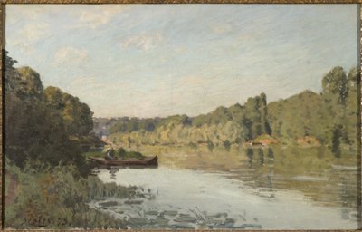 Landskab fra Bougival, 1873 af Alfred Sisley