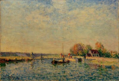 Loing-kanalen af Alfred Sisley