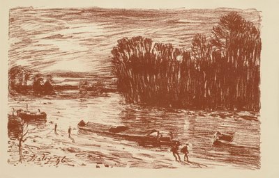 Loing nær St. Mammès af Alfred Sisley