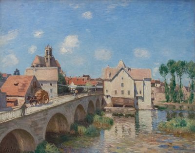 Moret-broen af Alfred Sisley