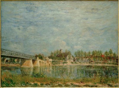 Broen i Saint-Mammès af Alfred Sisley
