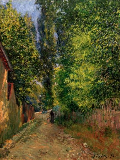 Omgivelser af Louveciennes af Alfred Sisley