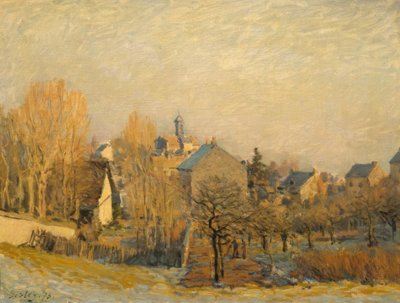 Rauhreif i Louveciennes af Alfred Sisley