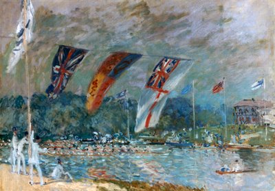 Regatta ved Molesey, 1874 af Alfred Sisley