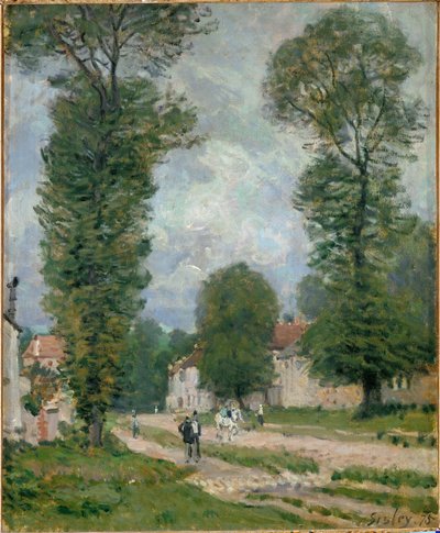 Vejen til Versailles af Alfred Sisley
