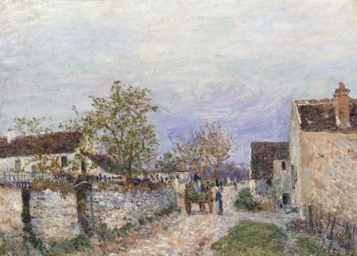 Gade i Veneux, 1883 af Alfred Sisley