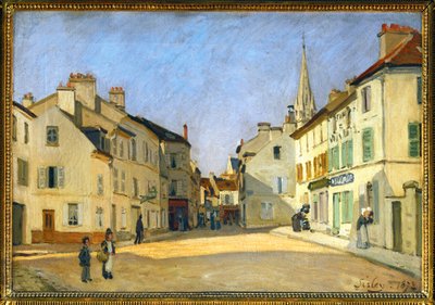 Rue de la Chaussee i Argenteuil af Alfred Sisley