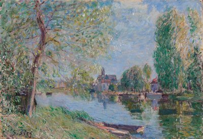 Forår i Moret-sur-Loing; Forår i Moret sur Loing, 1891 af Alfred Sisley