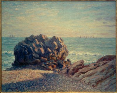 Storrs Rock, Ladys Cove, om aftenen af Alfred Sisley