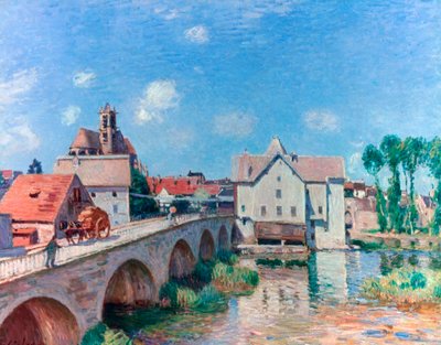 Broen ved Moret, 1893 af Alfred Sisley