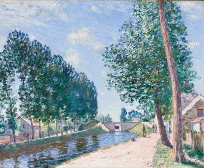 Loing-kanalen ved Moiret, ca. 1892 af Alfred Sisley